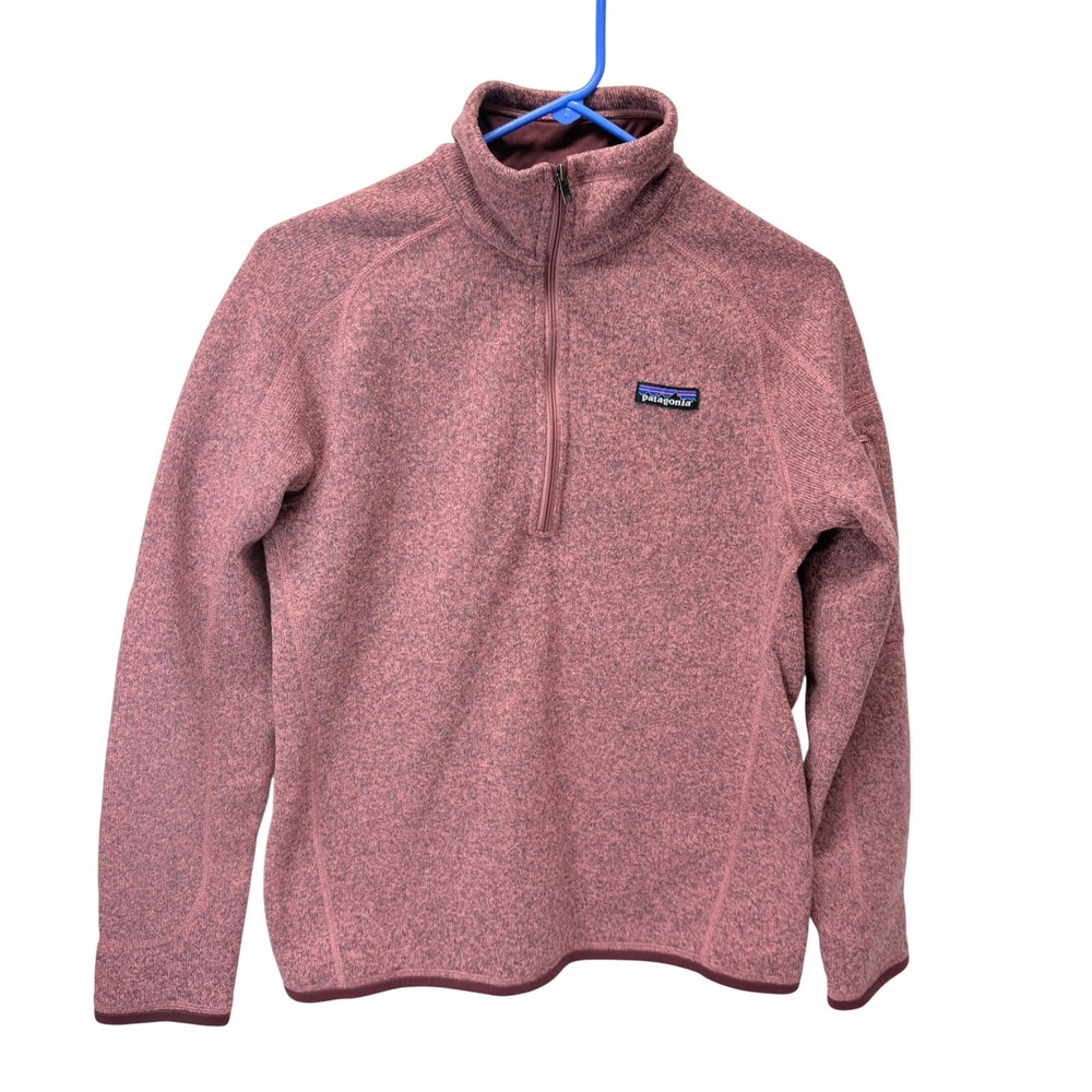 Patagonia Women's Size M Better Sweater 1/4 Zip Fleece Pullover Kipi Pink Mauve